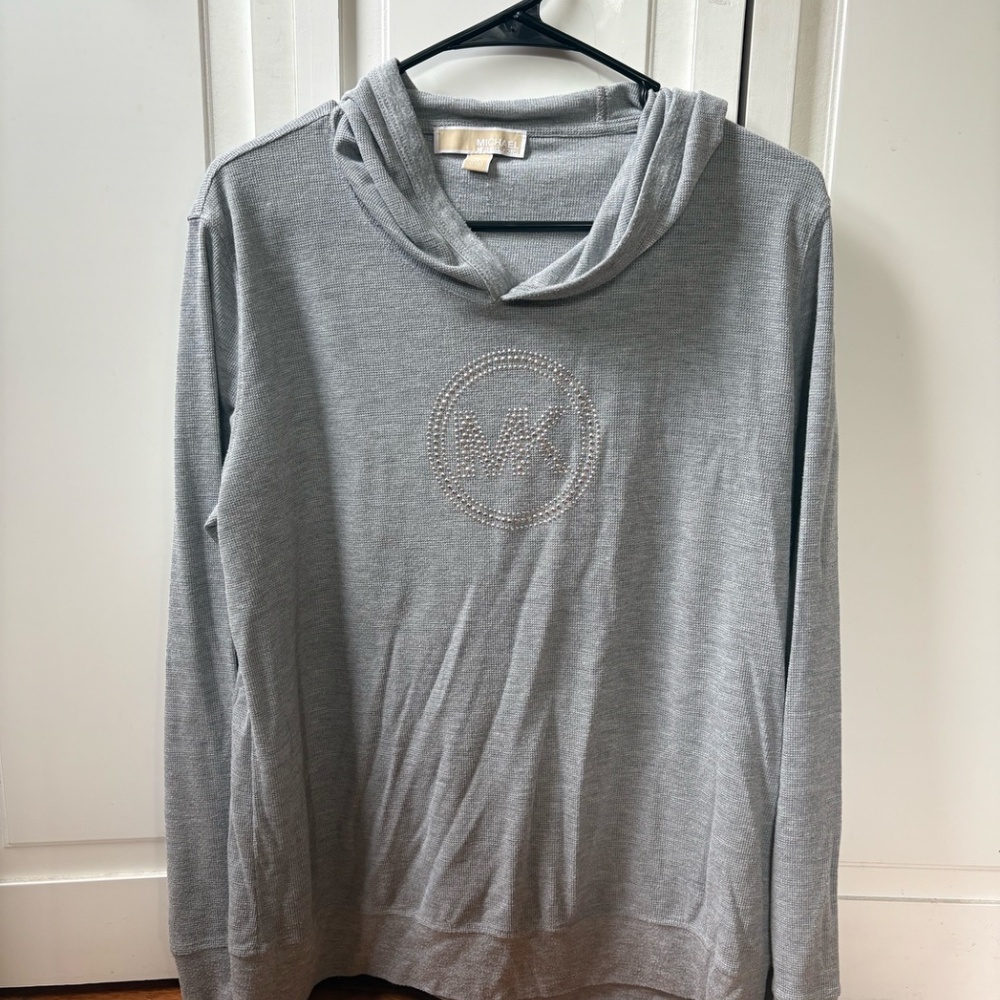 Michael Kors long sleeve hooded tee